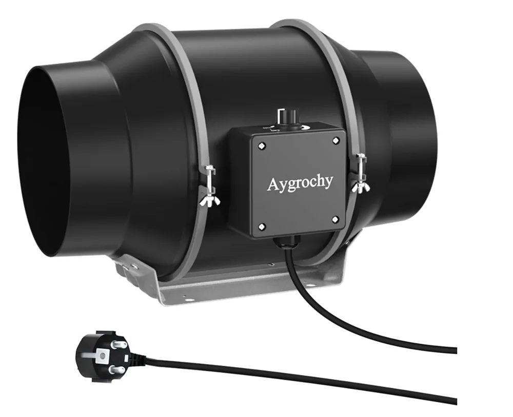 Extracteur d'air de conduit Aygrochy in-line avec variateur de vitesse