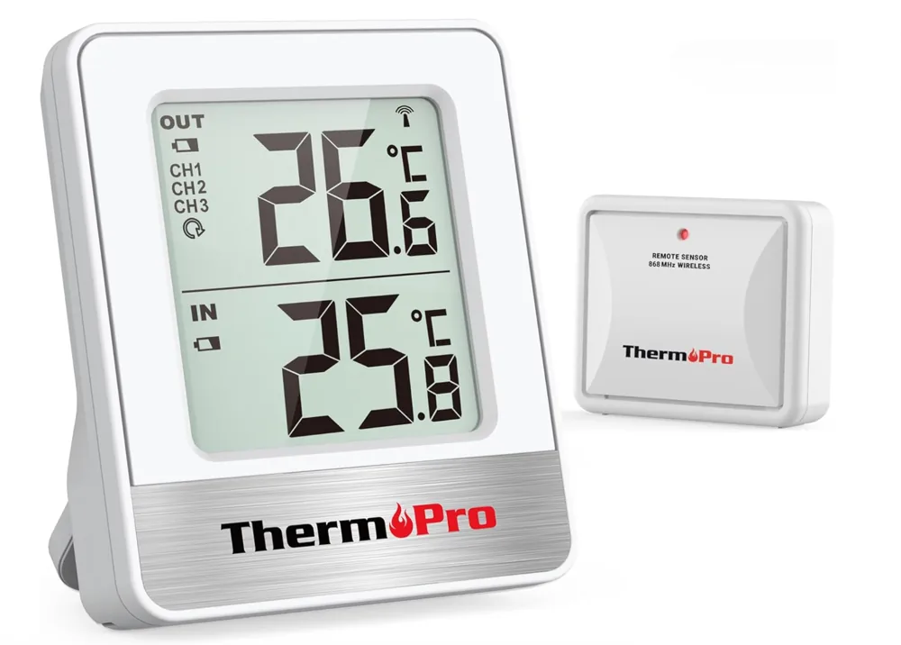 ThermoPro TP200C thermomètre intérieur/extérieur sans fil 868 MHz IN/OUT