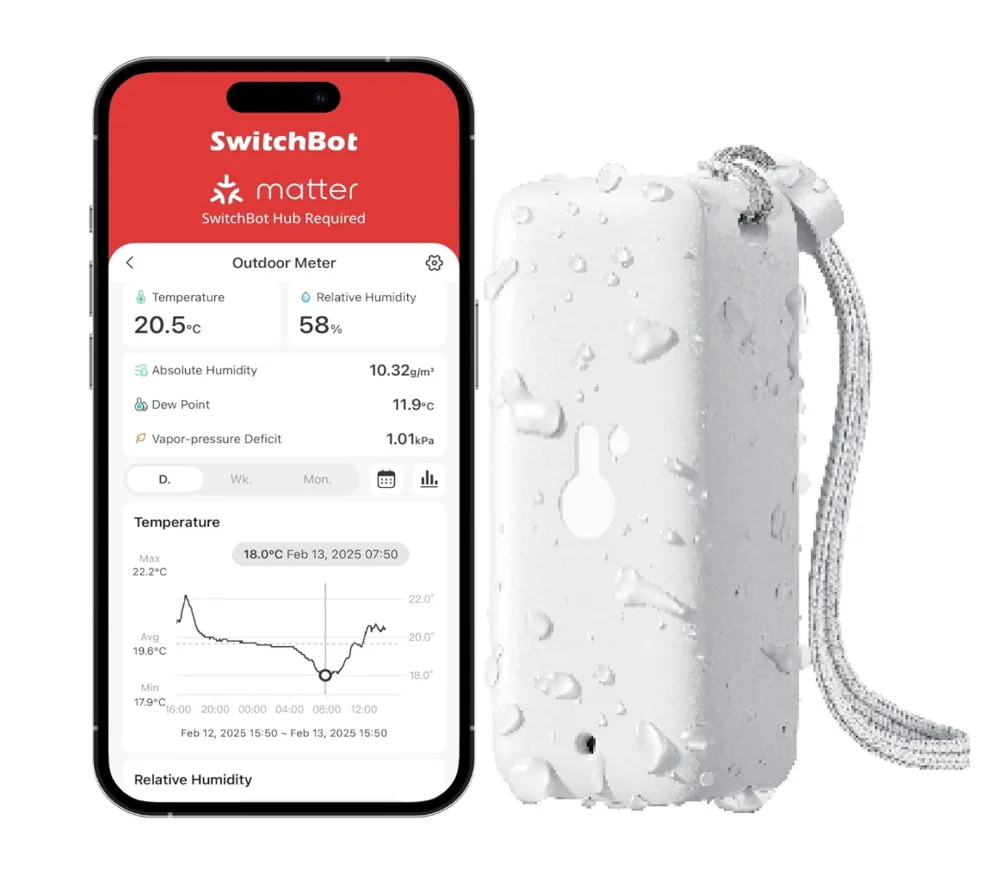Hygromètre connecté SwitchBot Bluetooth