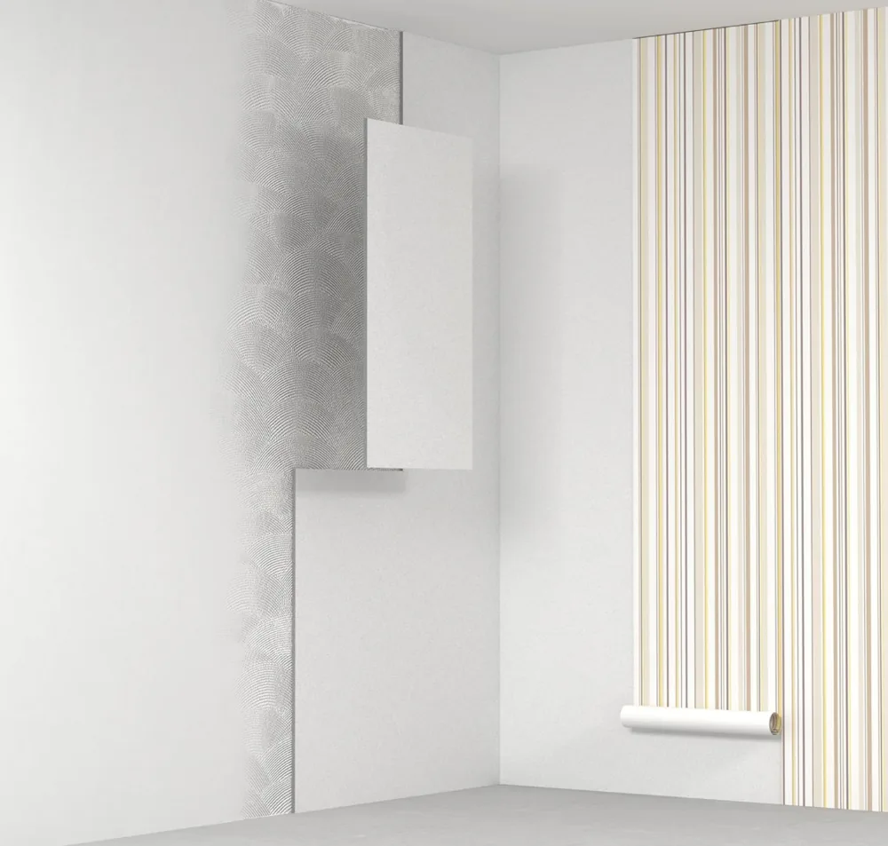 Panneaux isolants muraux minces Climapor pour réchauffer un mur froid sous papier peint