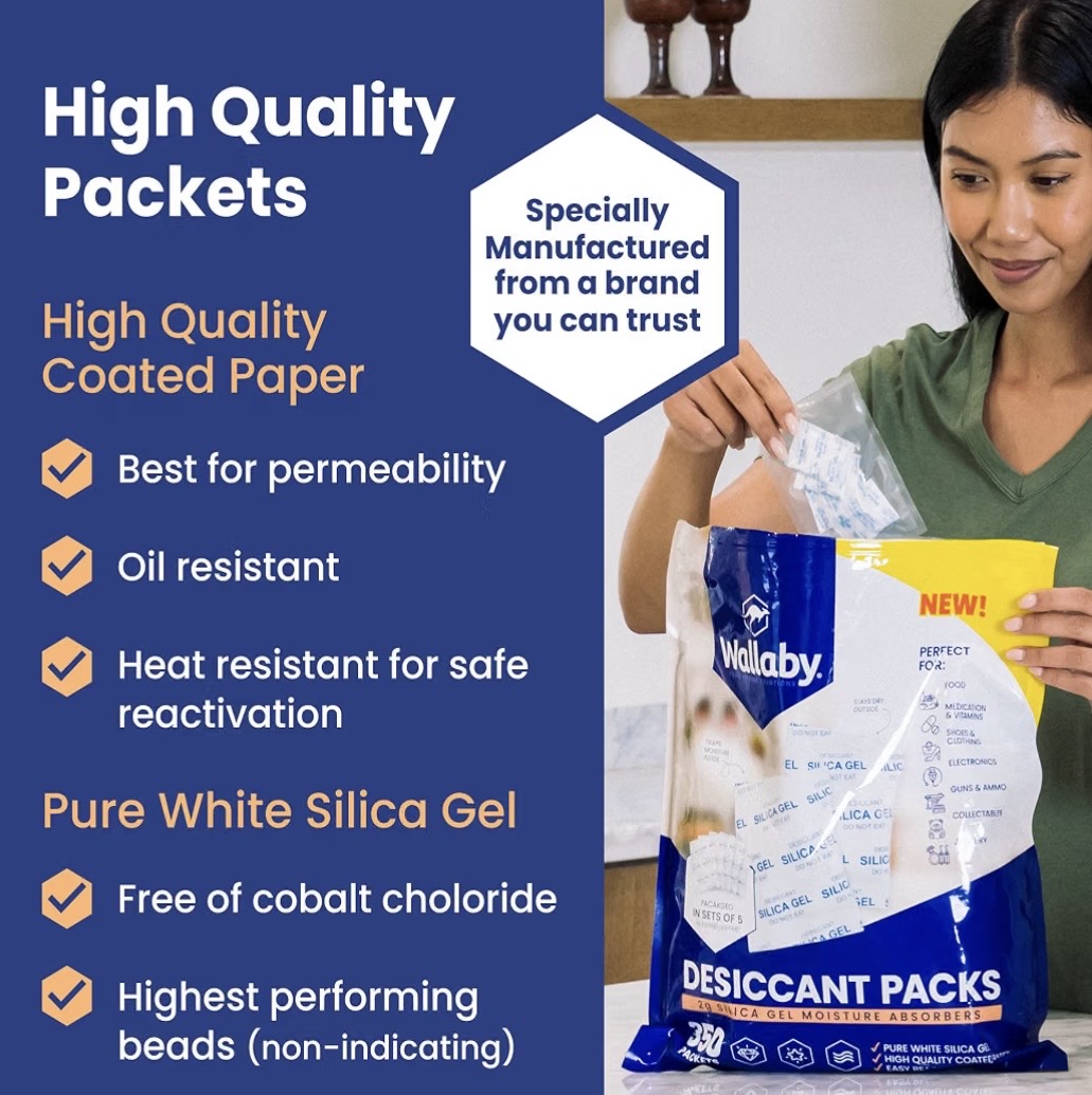 Papier couché haute qualité et gel de silice blanc pur sans chlorure de cobalt
