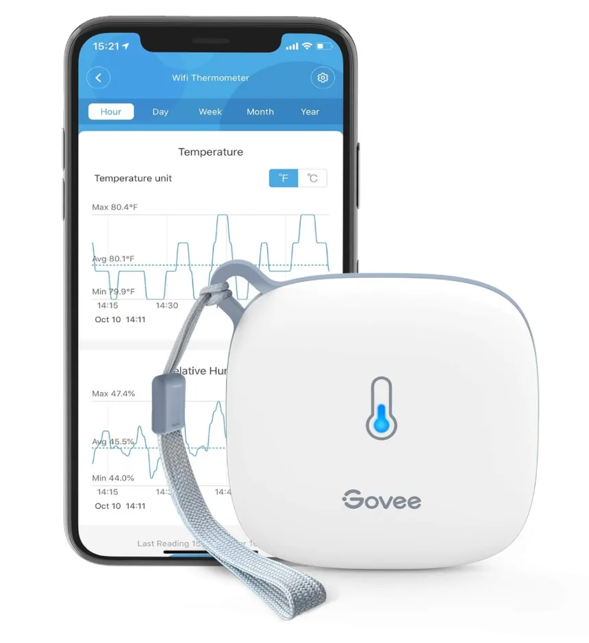 Hygromètre Govee Bluetooth avec suivi smartphone