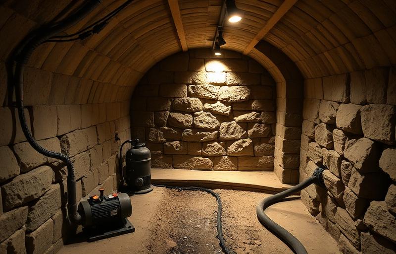 Comment assécher une cave enterrée