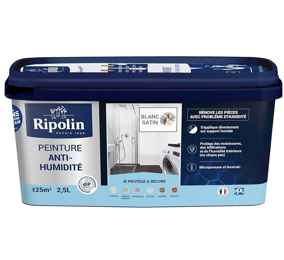 RIPOLIN Peinture Anti-Humidité 2.5L